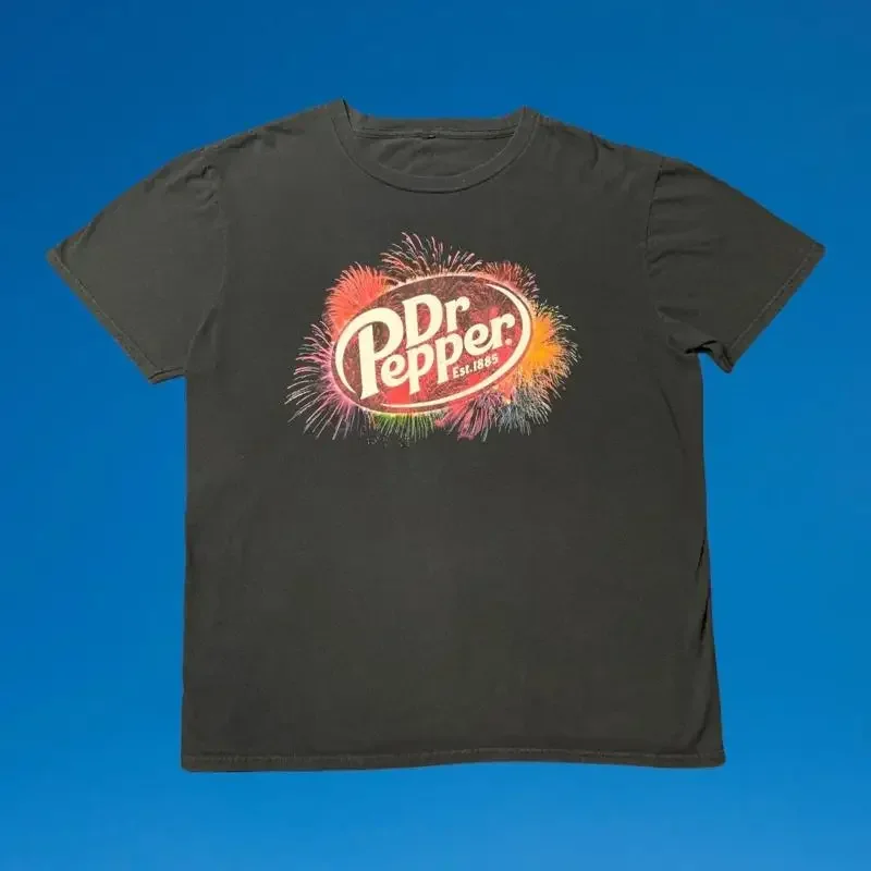 Kawaii Summer Dr Pepper Est 1885 T-Shirt Vintage Essential Men Shirt