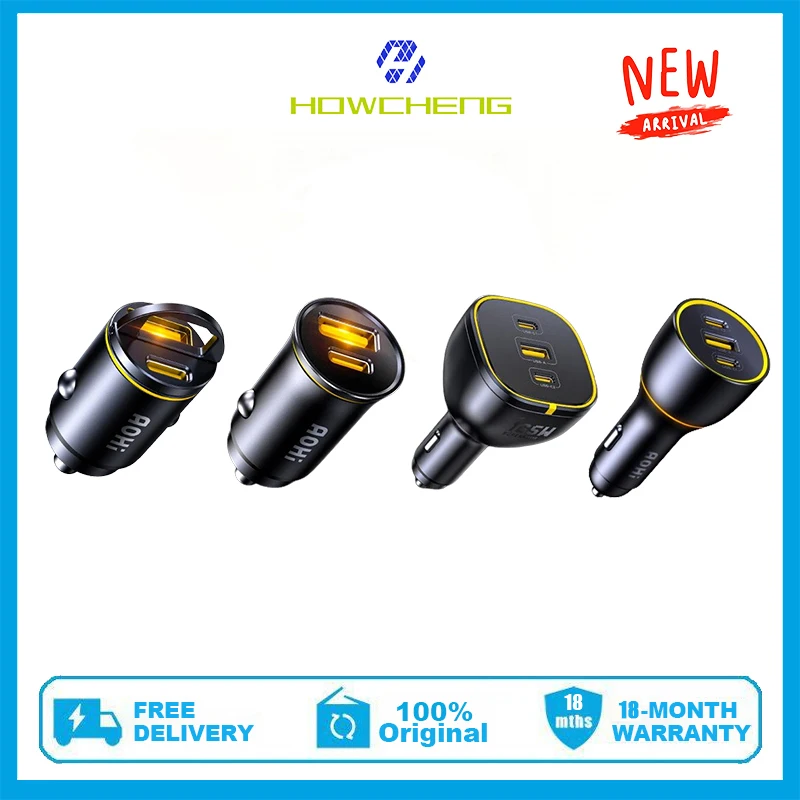 

AOHI SUPERAUTO 45W/65W/165W/170W USB-C Car Charger Compact Fast Charger Car Adapter with PIQ 3.0 for iPhone 16/15/14/13 /12 /11