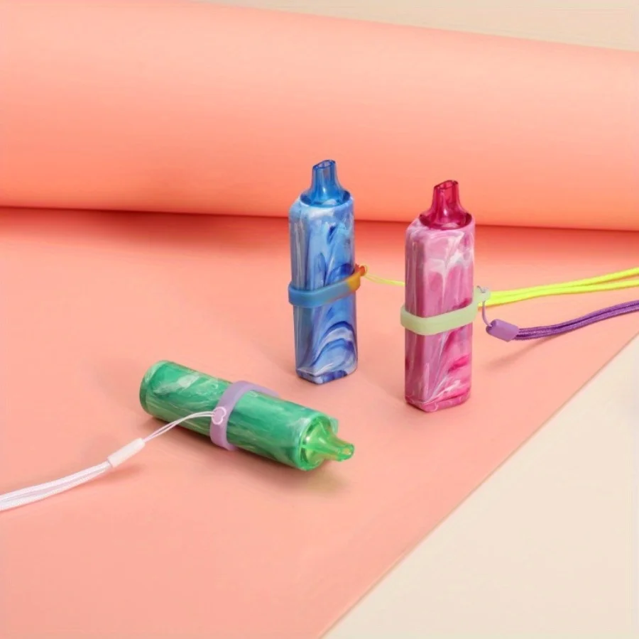 Multi-Color E-cigarette Lanyard,Vape Lanyard, Luminous Silicone Ring Lanyard Elektronik Sigara Lanyard,Secure Your Portable Vape