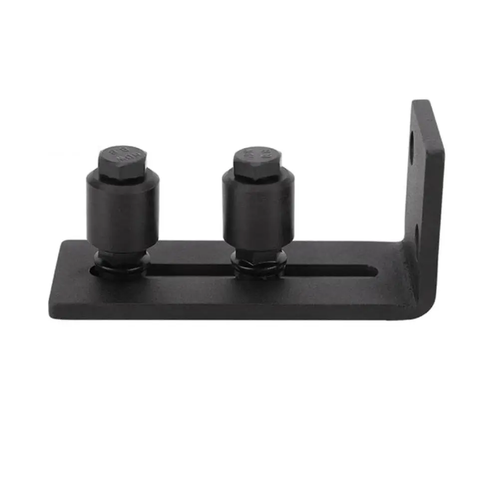 

Swing Stopper Sliding Barn Door Floor Guide No Grooving Required Carbon Steel Anti Swing Locator Adjustable Black