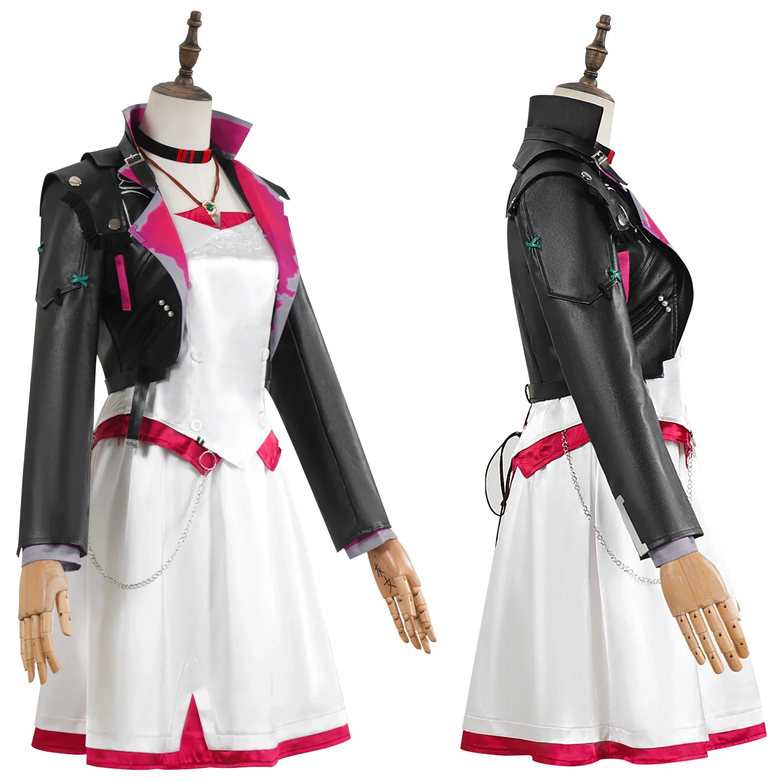 Jinx Cosplay Collab Serie: Spiel LOL Arcane S2 Powder Jinx Cosplay Kostüm AU Party Tanzkleid Halloween Kostüm Coscos