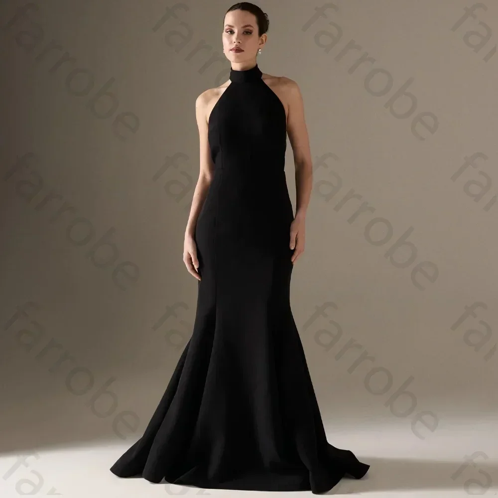 맞춤형 넥 크레프 머메이드 드레스 A라인 이브닝 드레스 저지 사우디 아라비아 프롬 가운 포멀 고품질 파티 가운 여성용