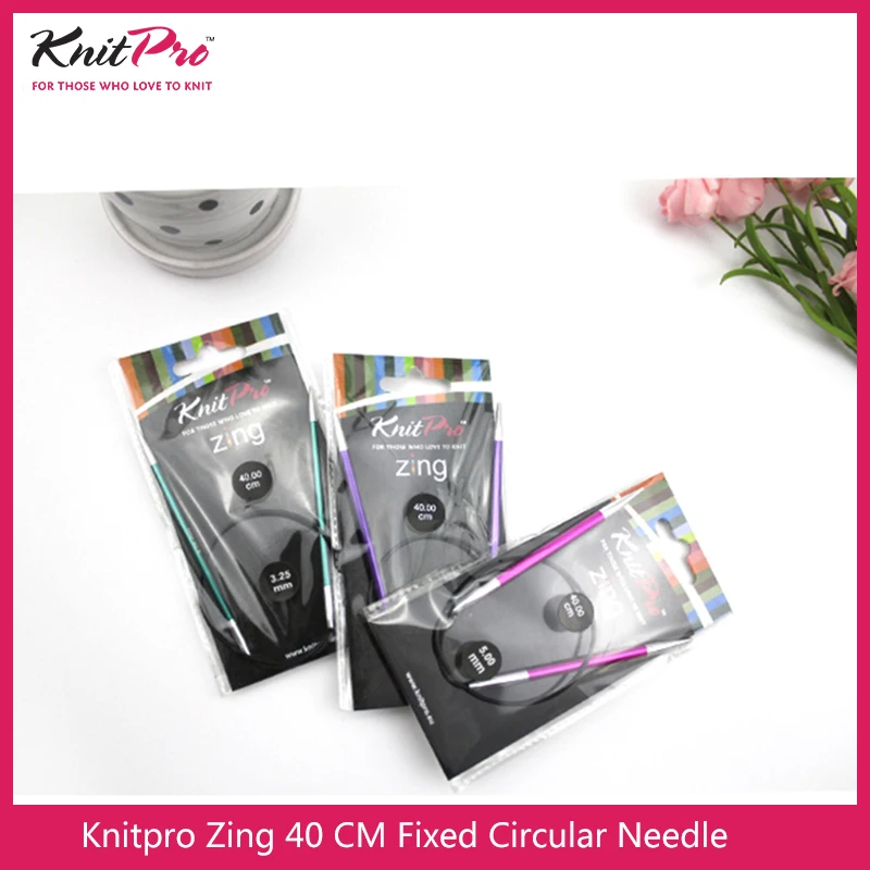 1 piece Knitpro Zing 40 cm Fixed Circular Knitting Needle