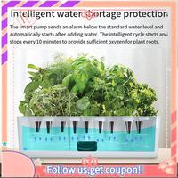 Upgraded Water Pump Smart Hydroponics Growing System Indoor Garden Kit 9 Pods Automatic Timing With Height Adjustable EU Plug