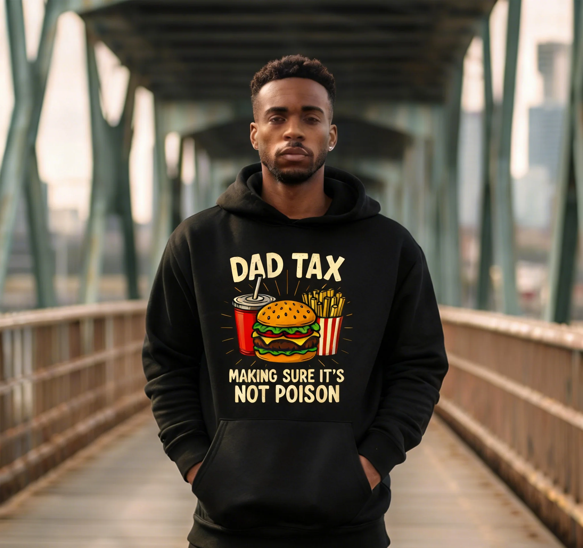 

fashion food printed hoodie - humorous printed street lining, washable for men's daily casual wear in autumn winter, S-4XL