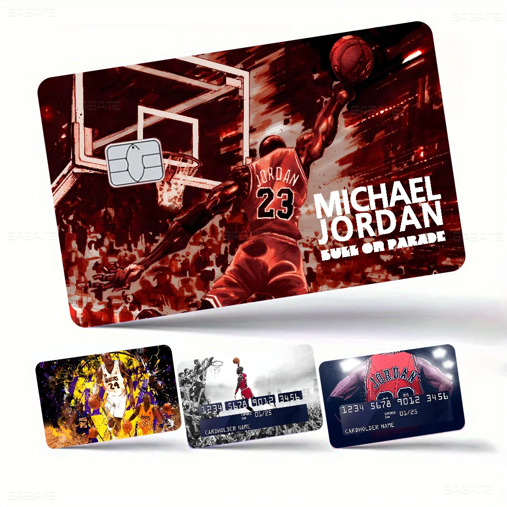 Michael Jordan Fashion Cute Cartoon Cat Painting Anime Game Unique Film Sticker Case Skin for Credit Card No Chip