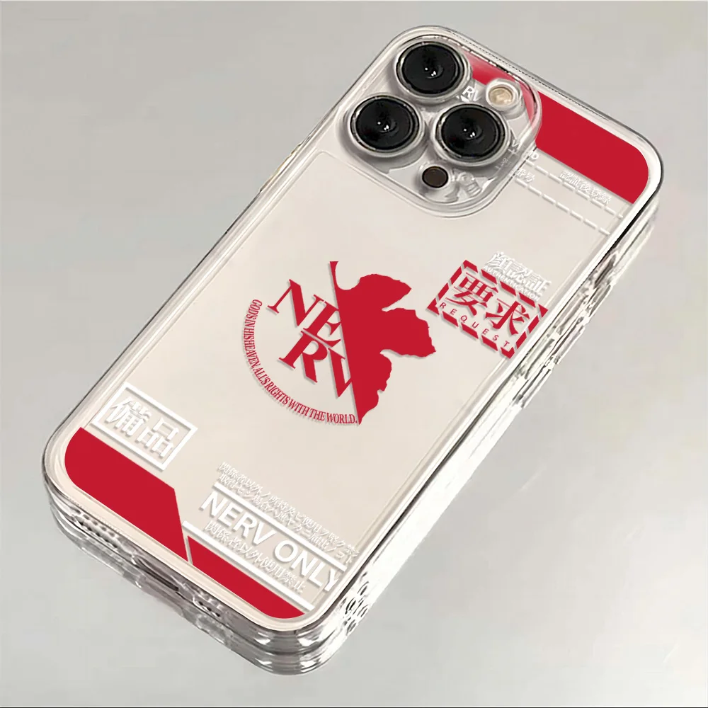 حافظة هاتف رائعة E-EVA لهاتف آيفون 17 16e 16 15 14 13 12 11 Mini Air Pro Max X XR XSMax 7 8 Plus شفافة ناعمة #6