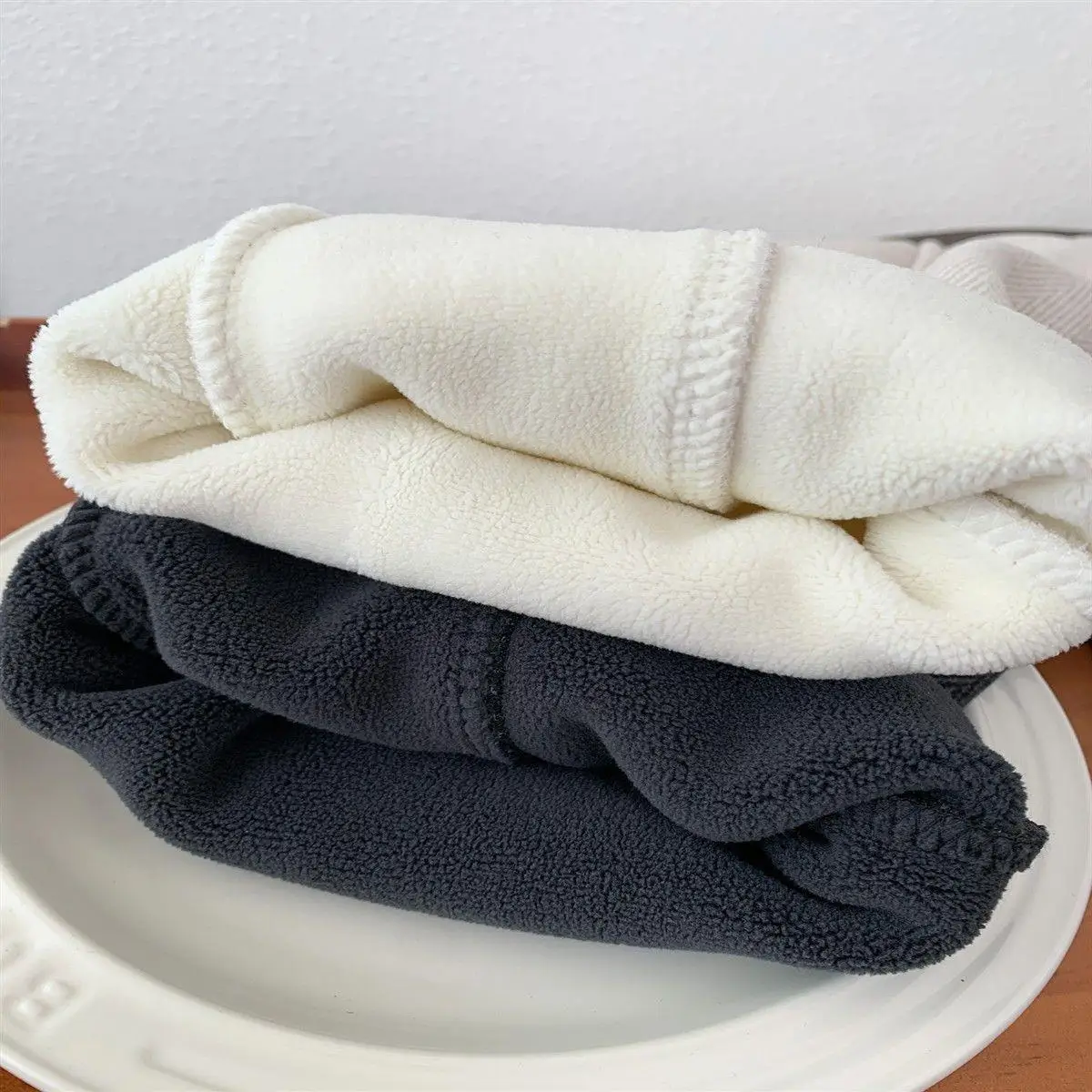 Winter Children Fleece Lining Casual Pants 2026 Fashion Boys Thick Warm Wide Leg Pants Baby Girls Loose Outerwear Trousers 4