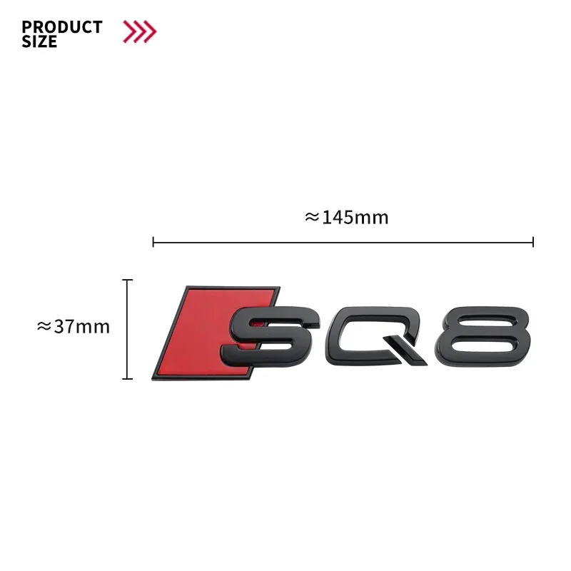 سيارة الخلفي الجذع شعار ملصق الشارات لأودي A3 A4L A5 A6L Q5L A7 Q3 Q7 S3 S4 RS3 RS4 RS5 SQ3 SQ5 SQ7 SQ8 RSQ3 RSQ5 RSQ7 RSQ8 #5