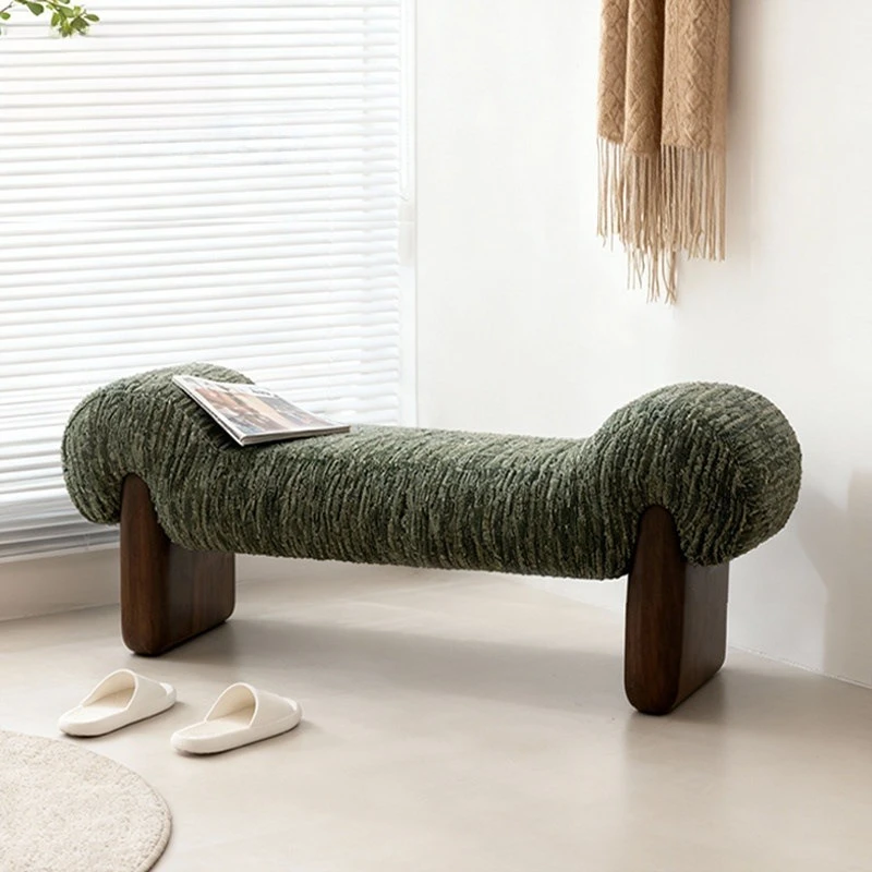 

Simple living room sofa bench solid wood bedroom bedside stool