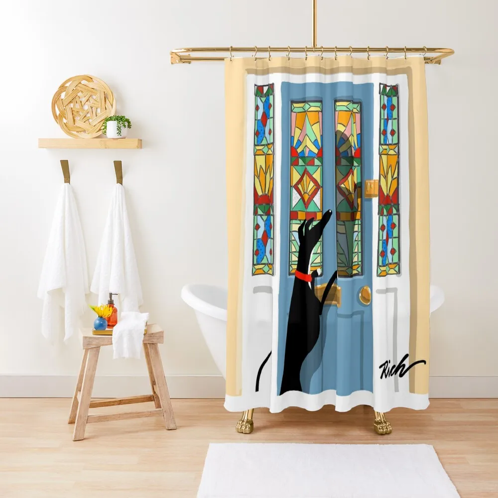 

Dad's home! Shower Curtain Shower Bathroom Luxury Bathroom Modern Bathroom Accessories Curtain
