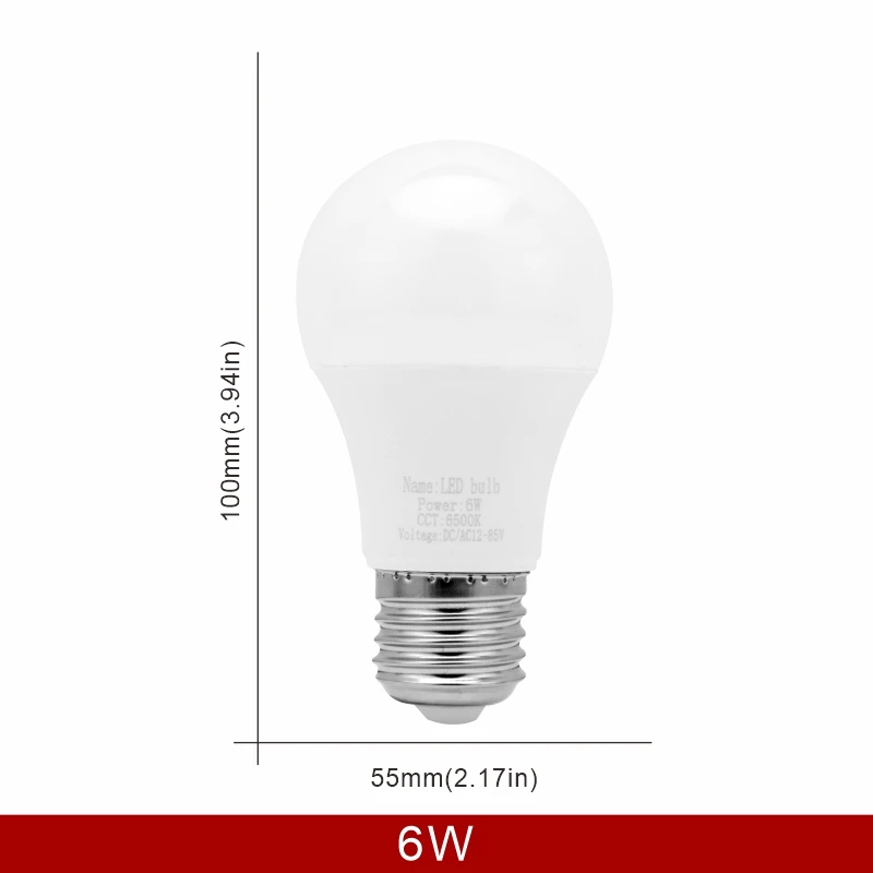 LED-Glühbirne E27 DC/AC 12V-85V 3W 6W 9W 12W 15W 18W 25W Niederspannungslicht 12 Volt Strahlerbeleuchtung Kalt-/Warmweißlampe