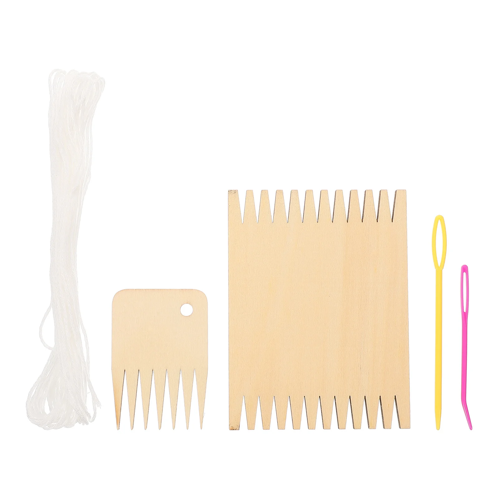 

1Set Handcraft Weaving Looms Wooden Looms Double End Spool Loom Set Different Braiding Disks Tools Weaving Craft Plate