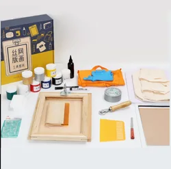 Screen Printing Tool DIY Screen Printing Complete Material Package Set Rolling Hand Screen Printing Plate Making Tool