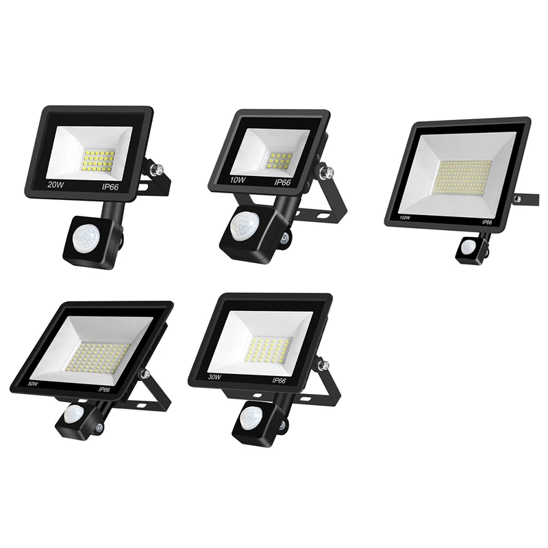 LED Flood Light Motion Sensor Waterproof 180-240V LED PIR Floodlight Reflector Outdoor Spotlight