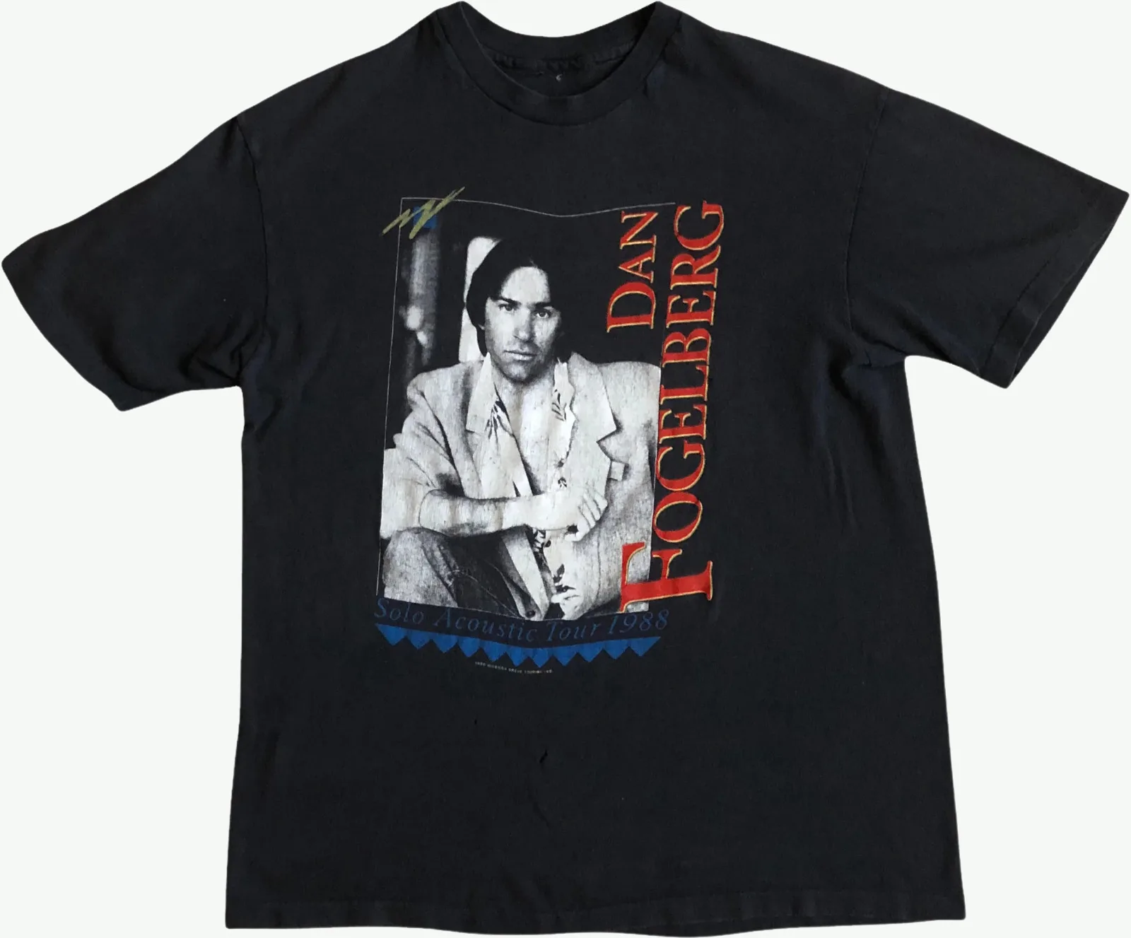 Vintage 1988 Solo Acoustic Tour Dan Fogelberg Shirt Black Unisex S-4XL NE1093