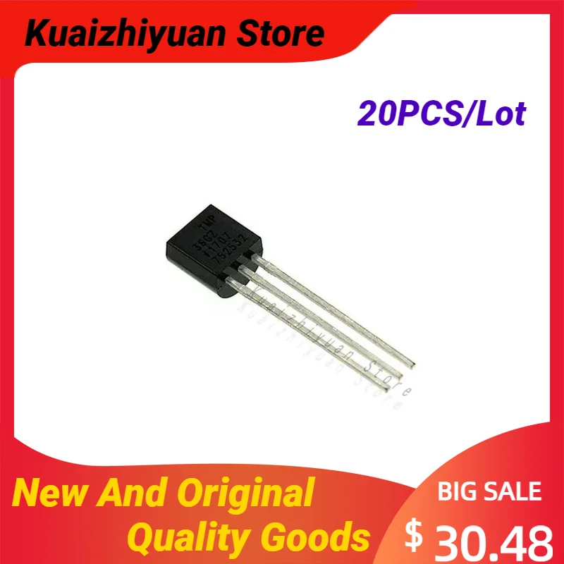 20PCS/Lot New And Original Genuine TMP36GT9Z TO-92-3 TMP36G TMP36GT TO92 Low Voltage Temperature Sensors Quality Goods