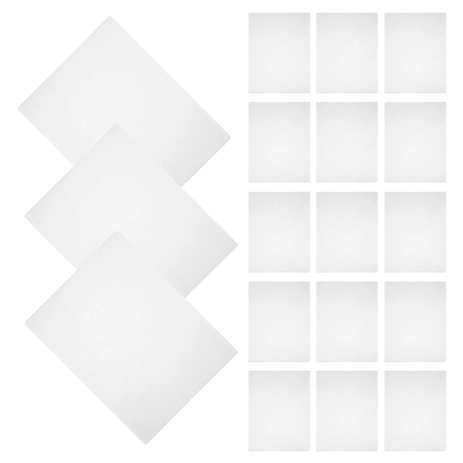 

100pcs Card Storage Sleeve Transparent PVC Hard Protector for Baseball Trading Credit Game Cards ganizer Display