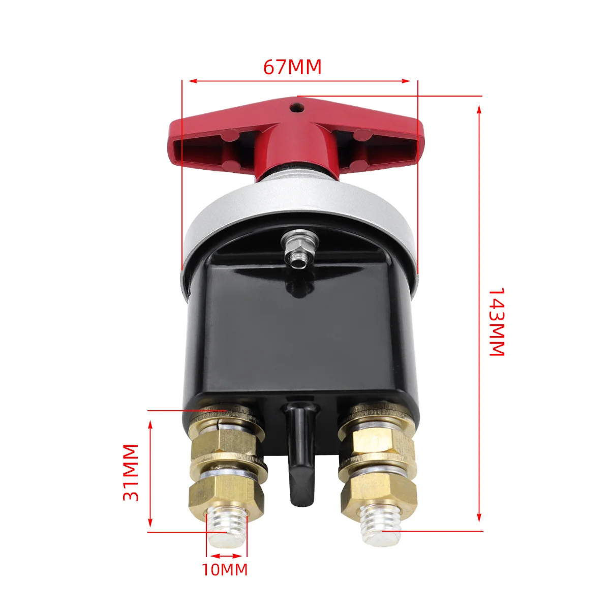 1500A Heavy Duty Batterie Kill Mass Schalter Batterie Schaltung Cutter Trennschalter Isolator Mit Schlüsselloch Für RV Camper Van Lkw Boot – Detail 2