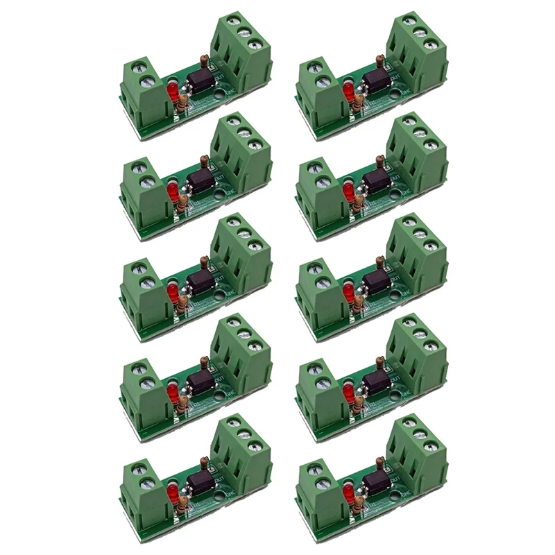 A32T-1 Channel Way Optocoupler Isolation Module PC817 3V-5V Photoelectric Isolator Rail Holder PLC Drive Motor Board 10PCS