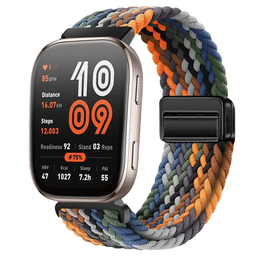 20mm 22mm Watch Strap For Huami Amazfit Balance 2 Band GTR 4 2 2E GTR3 Pro/GTS 4/3/2 mini/Bip 3 6 U S Braided Magnetic Bracelet image 5