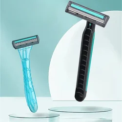 2-Layers Disposable Shaving Razor Man Women Manual Safety Shaver Multipurpose Portable Bathing Hotel Travel Daily Face Care