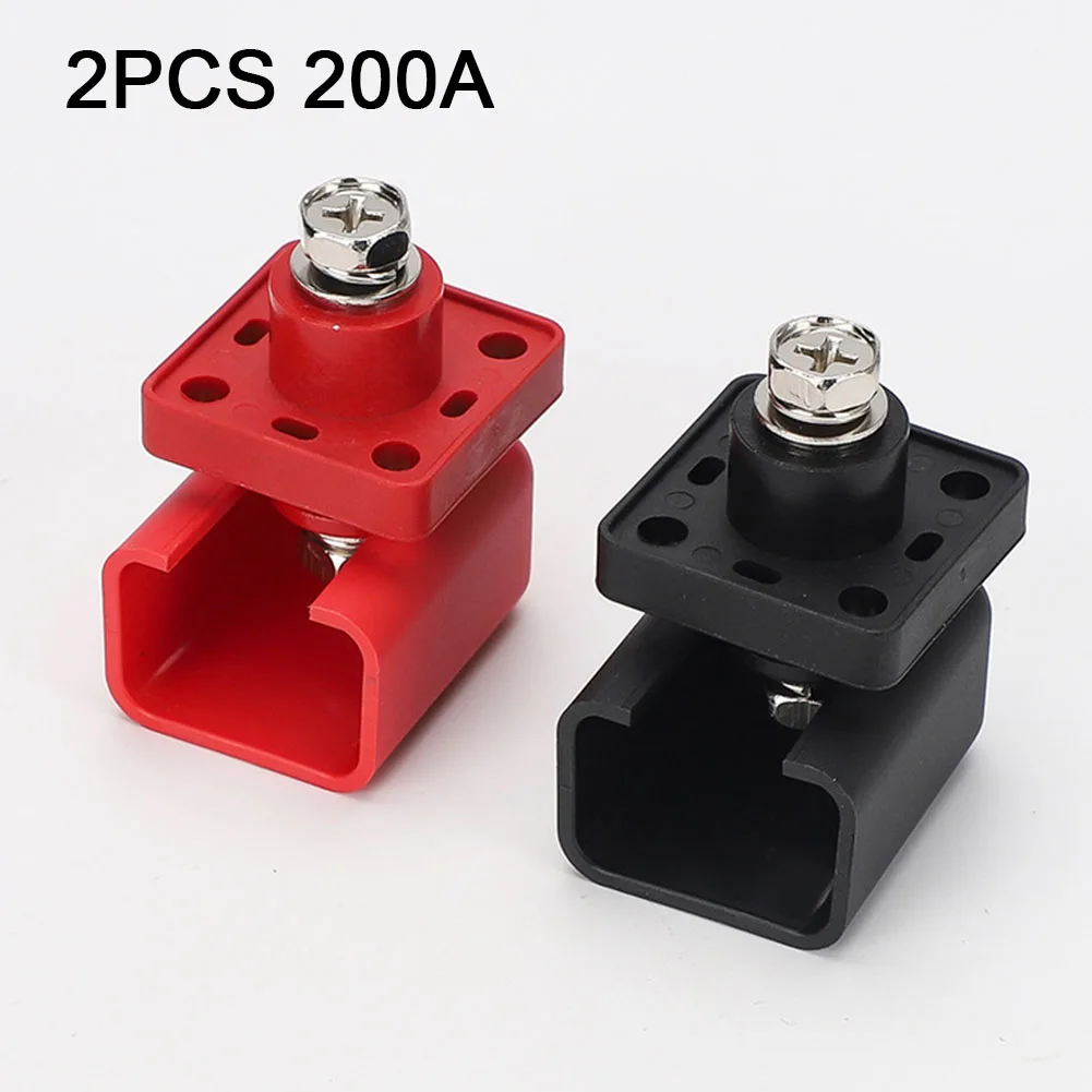 

2pcs 200A Through-wall Type Lithium Battery Energy Storage Terminal High Current Lithium Battery Copper Terminal Connector