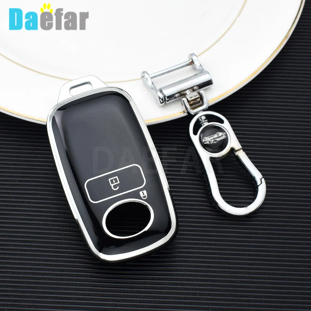 Carcasa Fob de 2 botones para Toyota Yaris Ativ Raize Veloz Avanza Rush Perodua Daihatsu Malaysia, funda para llave de coche remota inteligente