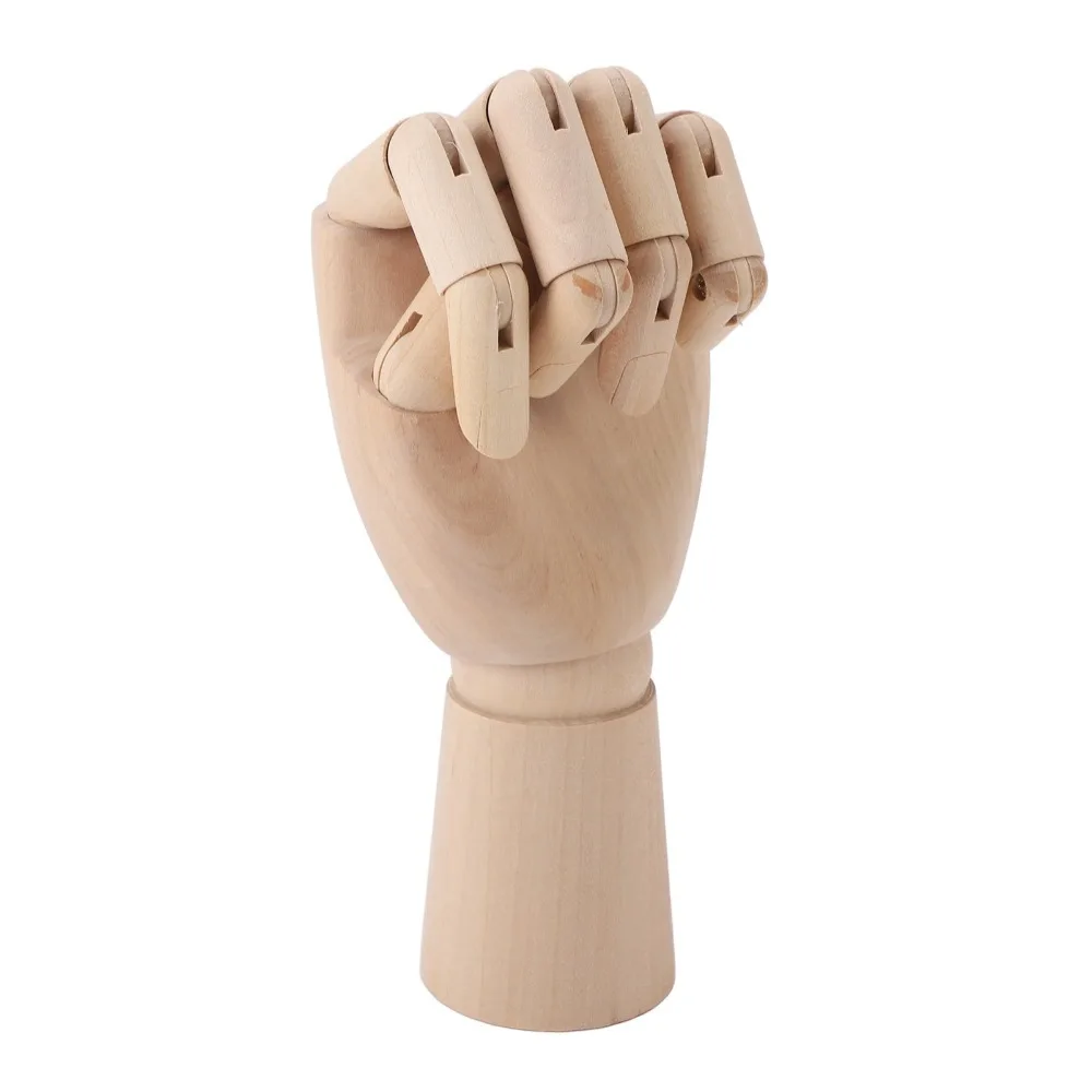 Flexible Joints Articulated Mannequin Movable Fingers Left Hand Artist Drawing Model 10 Inch Right Hand Desk Decoration Figurine