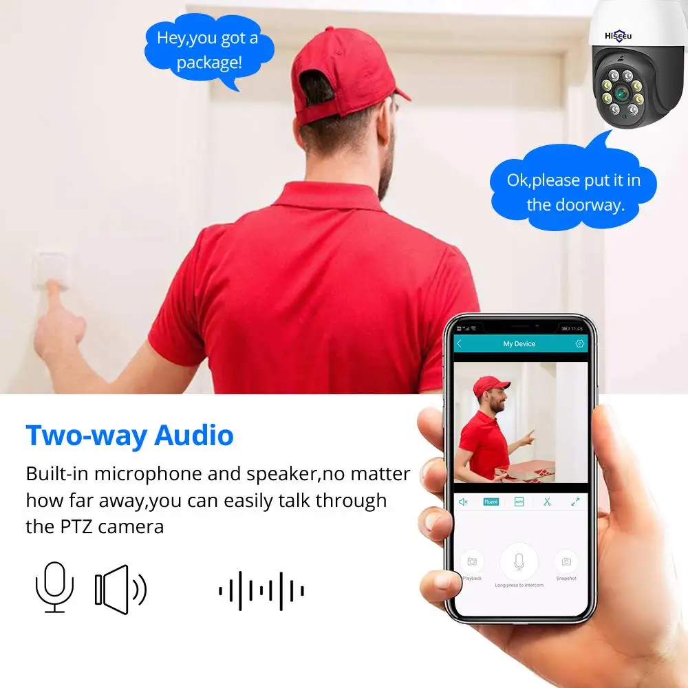 Hiseeu-屋外防犯カメラ,ヒューマン検出,ワイヤレスビデオ監視カメラ,cctv,p2p,3mp,5mp,h.265x