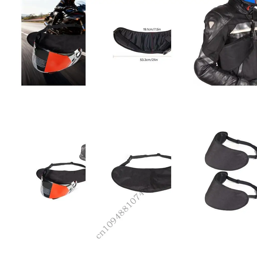

Heavy Duty Motorcycle Helmets Visors Organizers Bag with Spacious Compartments & Easy Zippers Access for Travel Convenie
