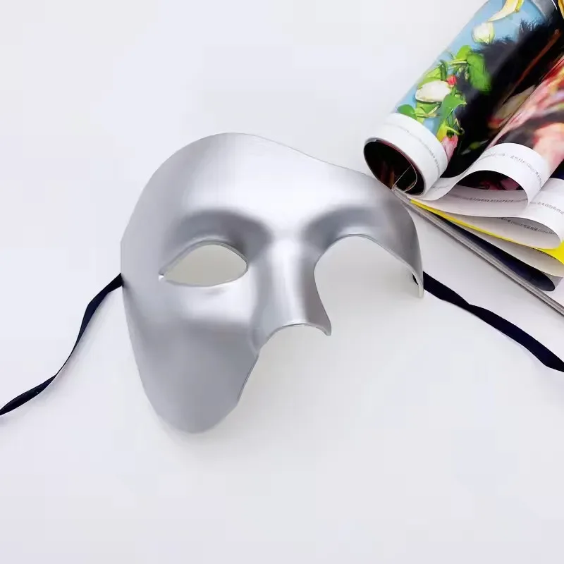 Halloween-Kostümparty Maskerade Männliche Halbgesichtsmaske für Erwachsene Phantom der Oper Retro-Prinz Einäugige Maske – Detail 4