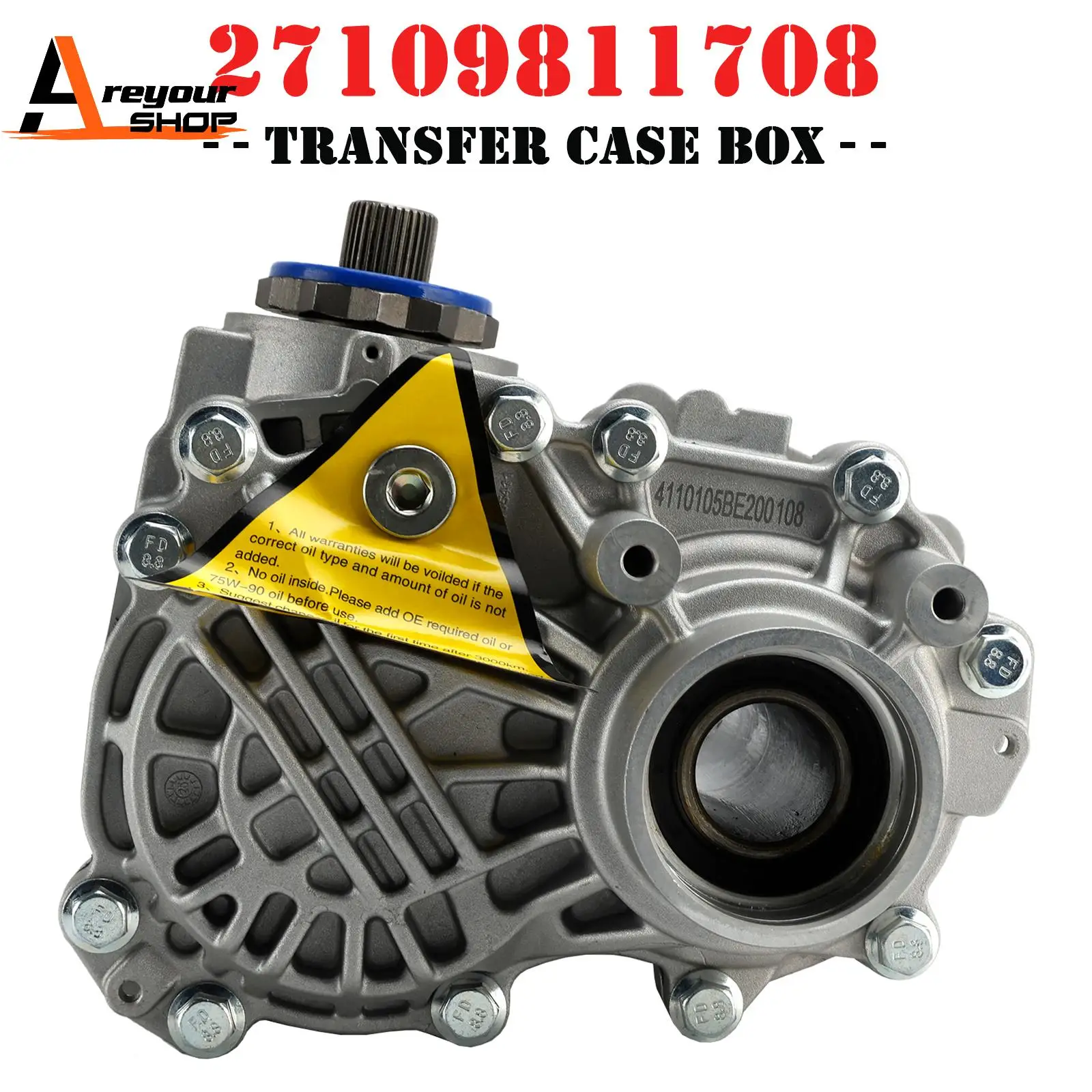 Areyourshop Tussenbak Box voor Mini Cooper S ALL4 R61 R60 AWD Auto 2011-2016 27109811708