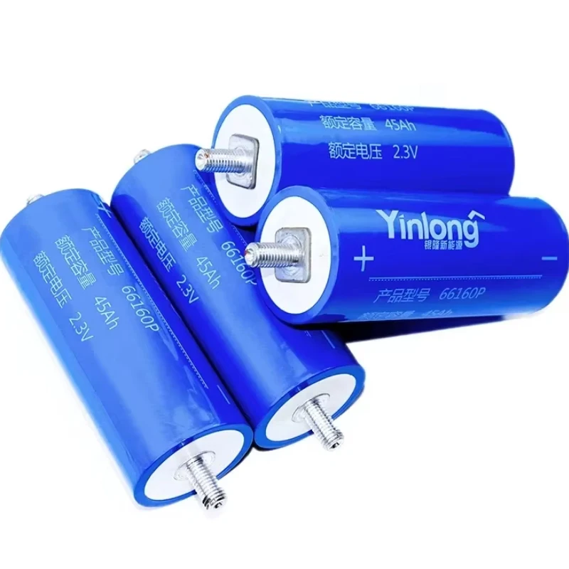 Original Yinlong 66160 2.3V 45Ah 40Ah LTO Lithium Titanate Battery 30000 Cycles 10C Discharge DIY 12V 24V Car Audio SOLAR SYSTEM