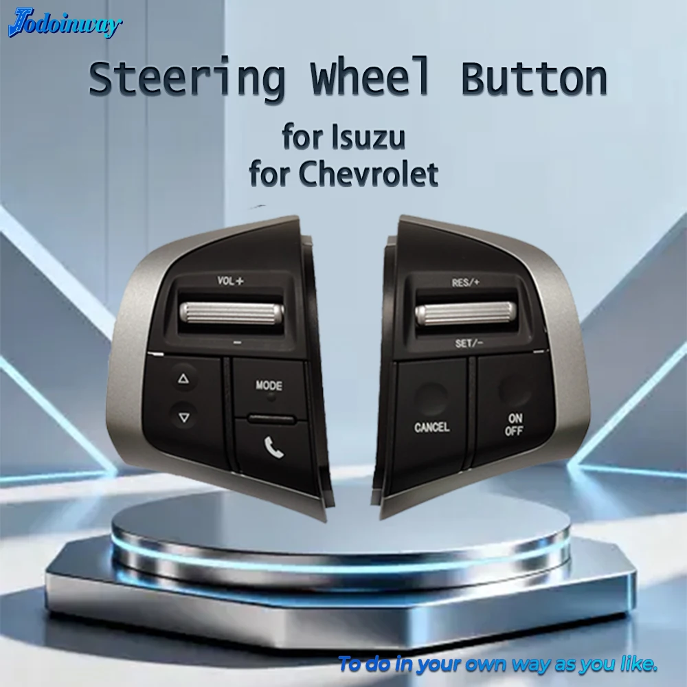 

Steering Wheel button Cruise Control Multimedia Audio Switch for ISUZU D-Max DMAX 2018 chevy S10 Holden Colorad Accessorieso