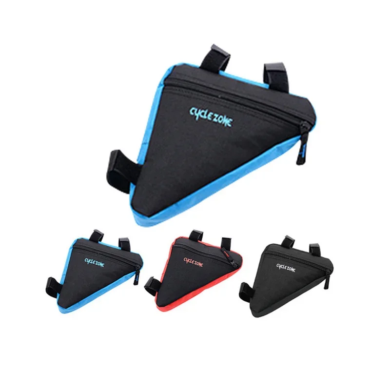 Bolsa triangular para cuadro de bicicleta de carretera, bolsa impermeable para viga de bicicleta de montaña, soporte para tubo de bicicleta, bolsa de sillín, accesorios de bicicleta de poliéster - Vista Detalle #03