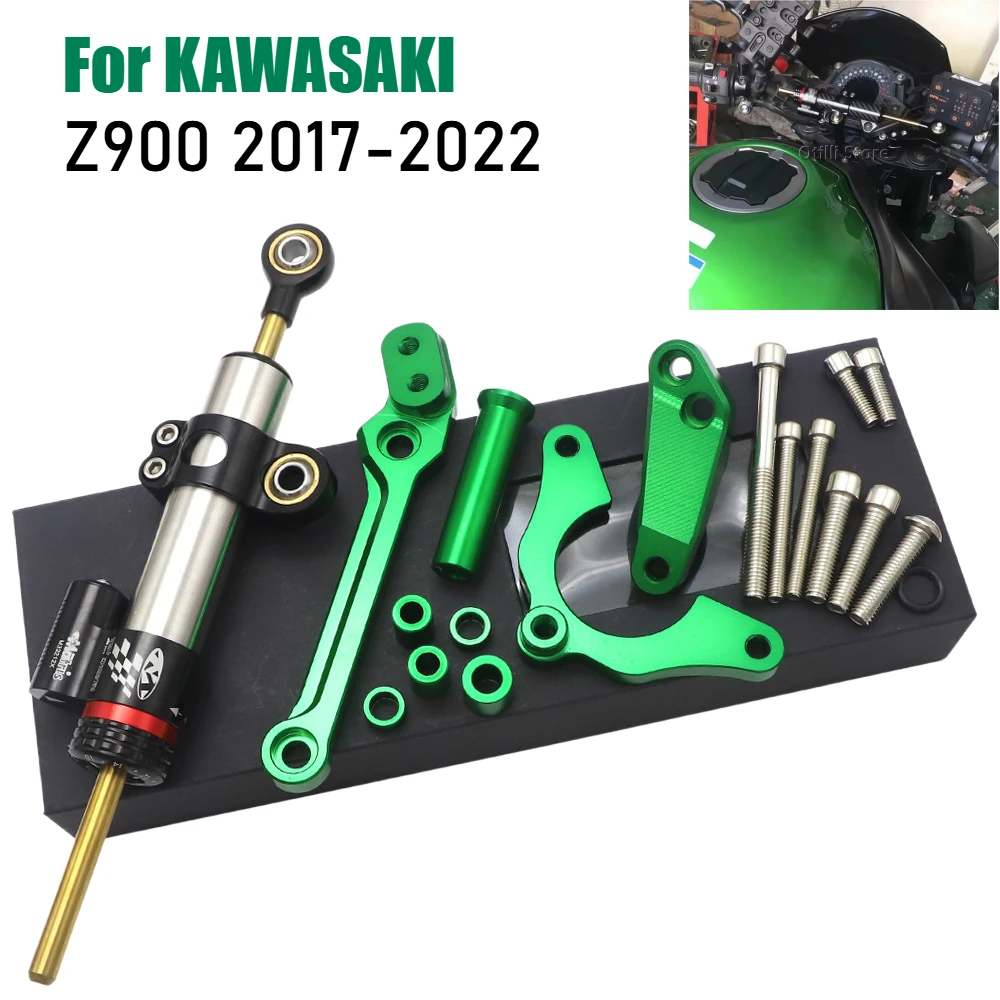 

For Kawasaki Z900 Z 900 2017-2022 Motorcycle Steering Stabilizer Damper Accessories Shock Absorber Bracket Reverse Safety Kit