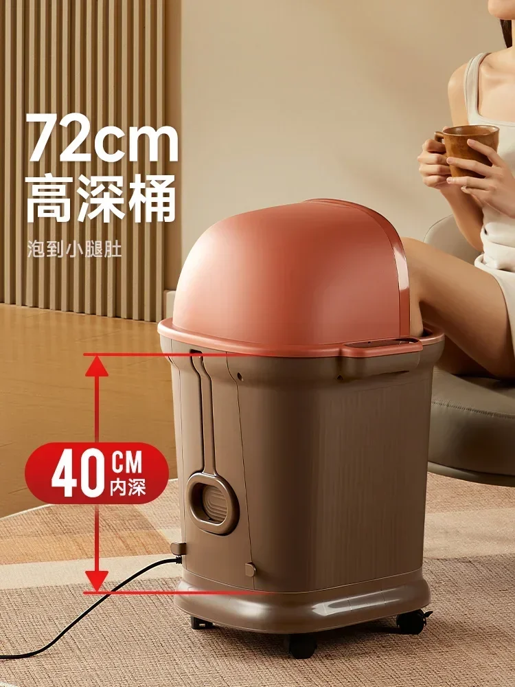 household fully automatic Foot bath bucket  heating high-end  electric massage foot bath over calf constant temperature