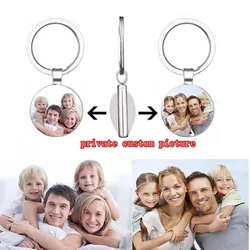 Double-Sided Handmade Personalized Custom Family Keychain Parents Boy Girl Grandparents Photo Keychain Best Gift For Family