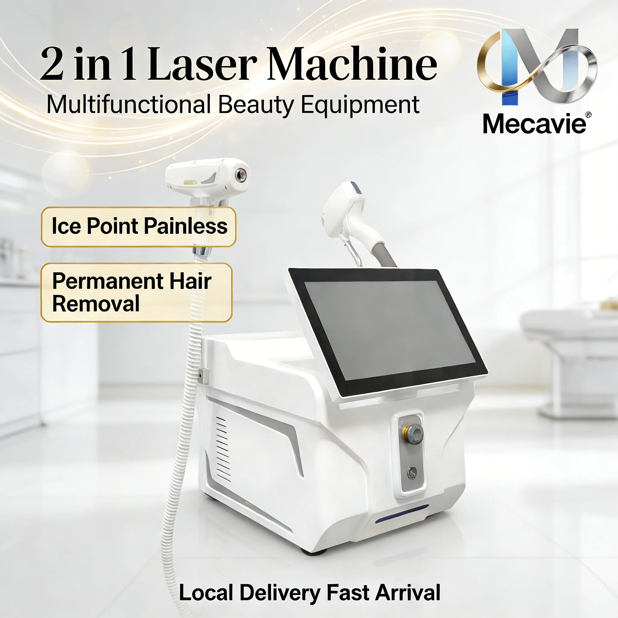 

Лидер продаж: портативный лазерный аппарат для эпиляции Soprano Titanium Ice 4000 Вт, 4 длины волны (755, 808, 940, 1064 нм), безболезненное и перманентное удаление волос