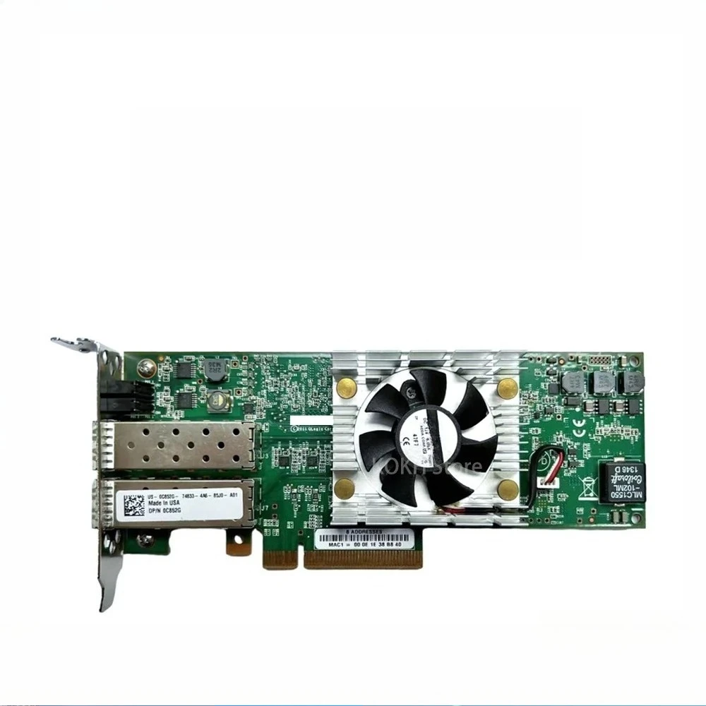 

Оригинальный расширитель 0C852G QLE8262L-CU-DE, двухпортовый расширитель C852G Qlogic QLE8262L, 10 ГБ SFP+, двухпортовая карта адаптера PCIeX8 CNA
