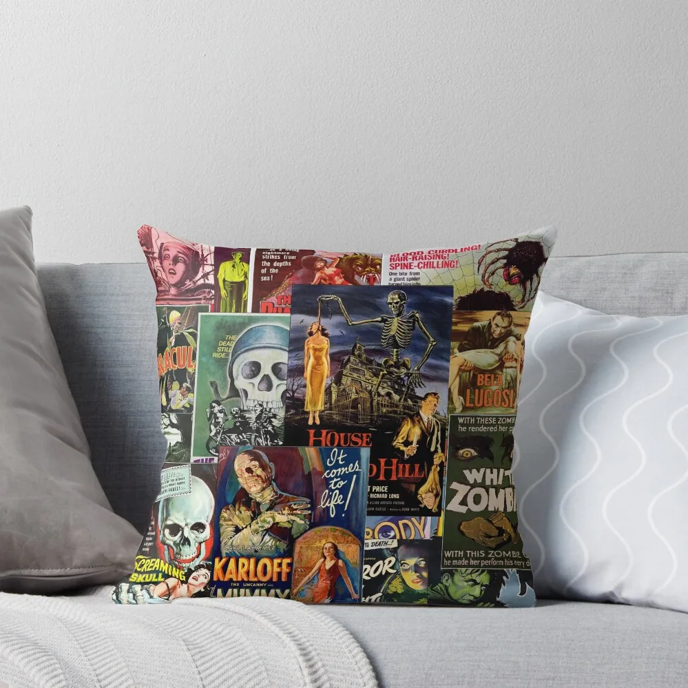 

Monster Movies Throw Pillow Decorative Sofa Cushion ornamental pillows Elastic Cover For Sofa luxury decor pillow