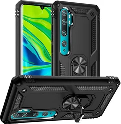 for Xiaomi Mi Note 10 Lite Armor Shockproof Case for Xiaomi Mi 10T 10 T Pro Military Drop Protective Car Holder Ring Case Cover