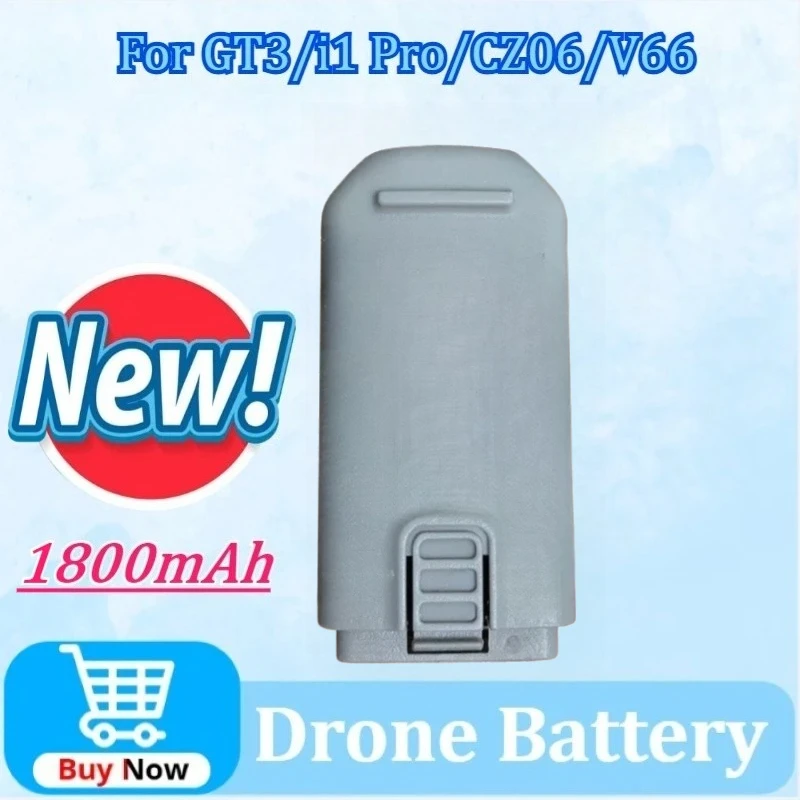 

Newly Upgraded 3.7V 1800mAh Replacement Drone Battery For GT3/i1 Pro/CZ06/V66 RC Quadcopter Accessory Parts High-Capacity
