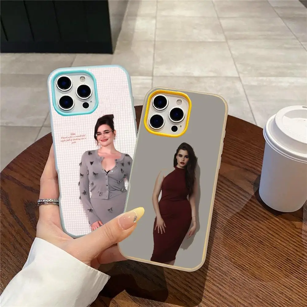 Capa de Celular Barbie Ferreira Jelly Dupla Camada Antichoque para iPhone 17 16 15 14 13 12ProMax