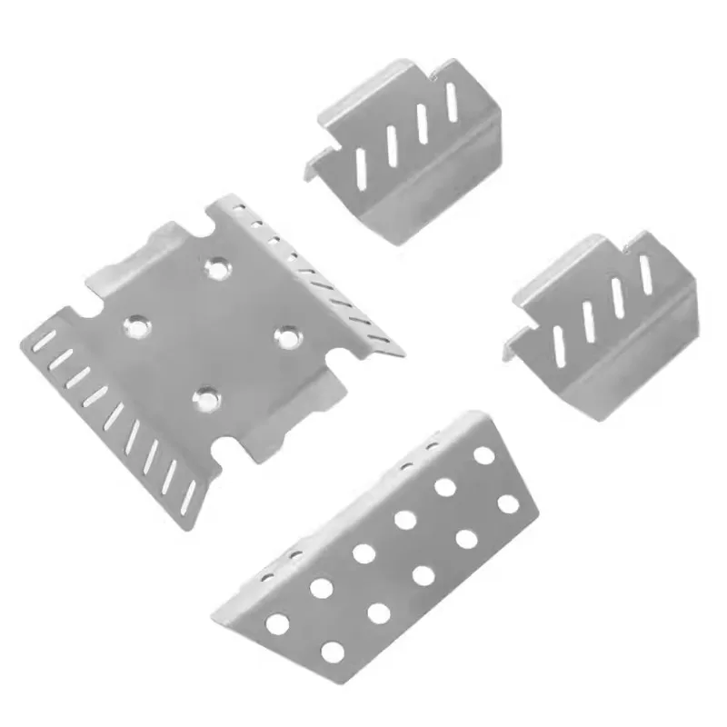 Châssis universel en armure métallique, ensemble de quatre pièces pour modèle 1/8, mise à niveau et modification de voiture télécommandée d'escalade, accessoires de bricolage