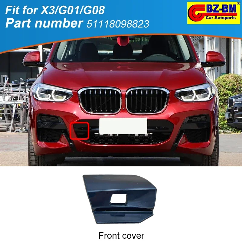 

Car FRONT Rear bumper Trailer Tow Eye Hook Cap Cover for BMW X3/G01/G08 2021 xDrive28i M Sport M-Technic 51118098823 51119477665