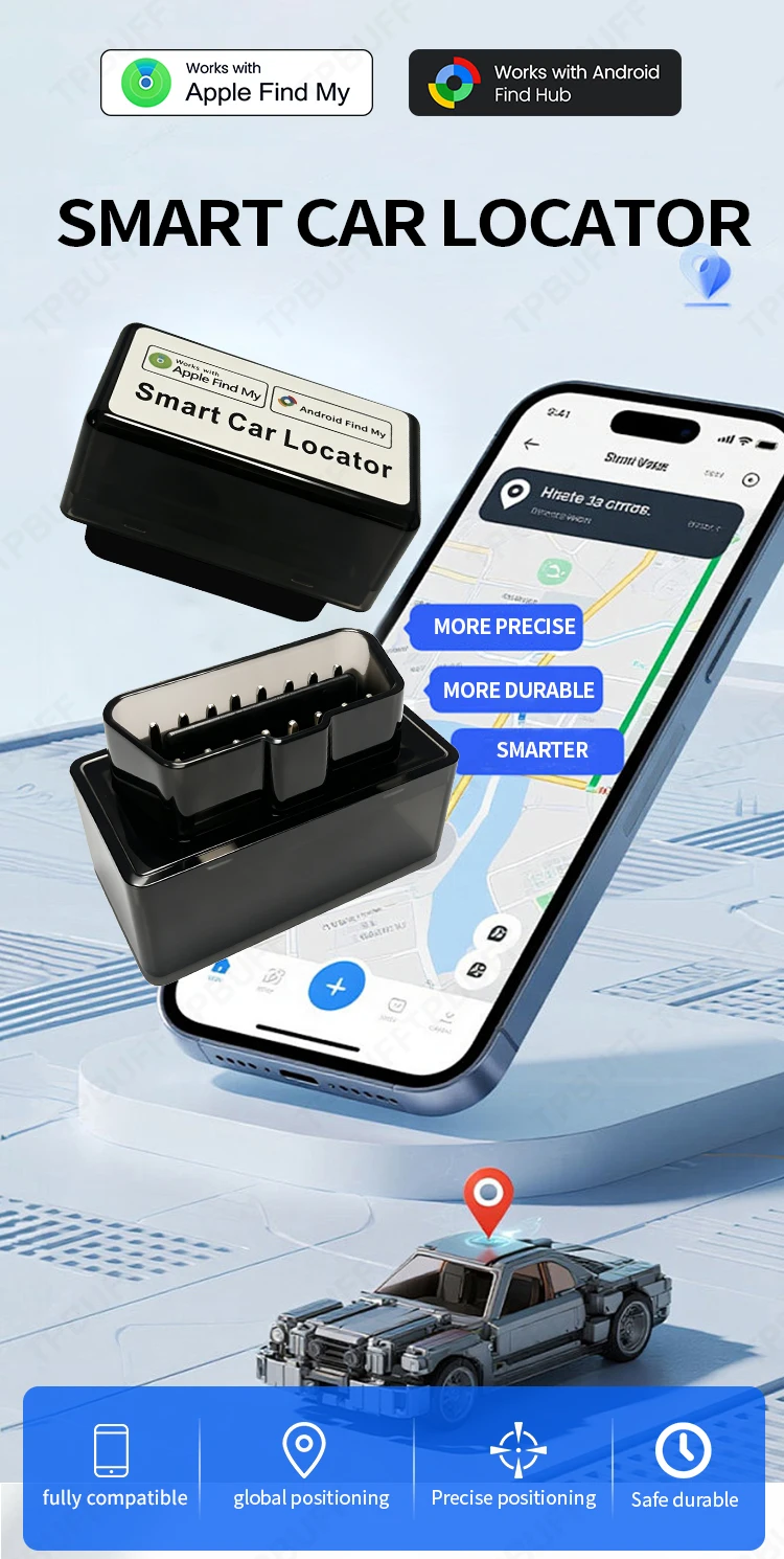 Dual-System Android IOS Google Find My Car OBD für iPhone Kompatibel mit allen Auto-OBD-Ortungsgeräten Überwachungs-Tracker Fahrzeug – Detail 2