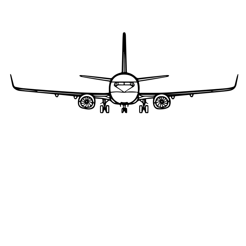 Airplane Silhouette Decor ,Pilot Gift, Large Airplane wall sticker , Aviation Wall Decor, Aviation Lover Gift  S662
