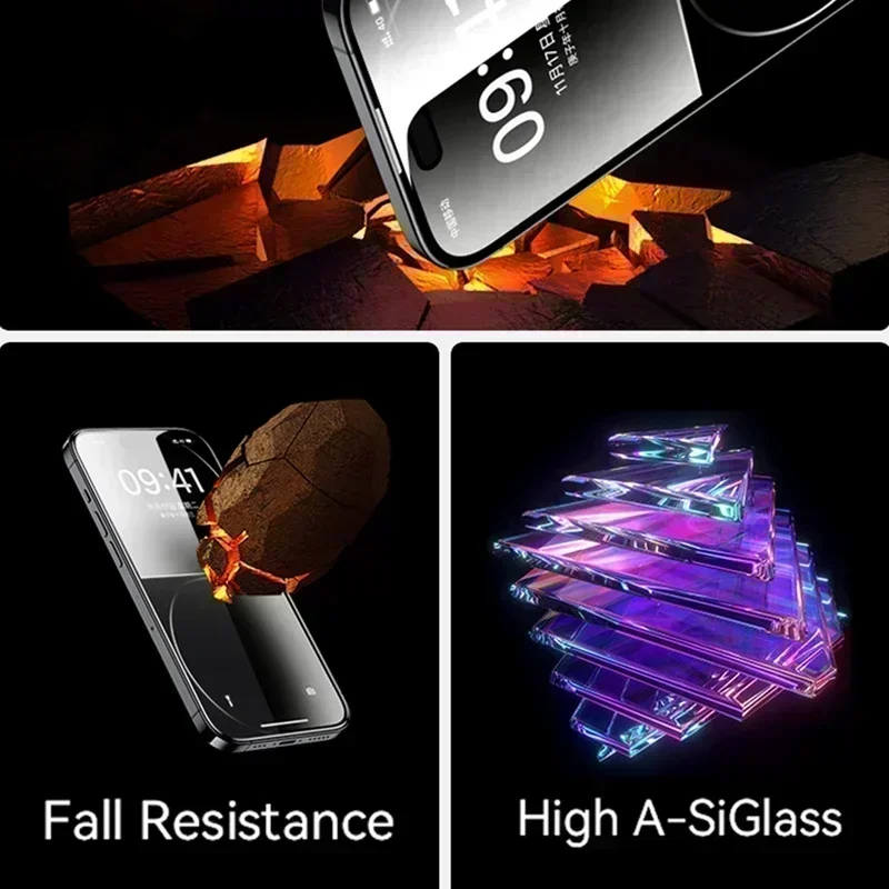 ل Red Magic 10 Air 8 9S Pro Plus واقي شاشة تثبيت خالي من الغبار الخصوصية مكافحة مختلس النظر التجسس الزجاج المقسى مجموعة إزالة الفيلم